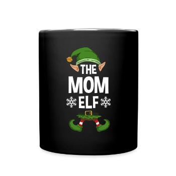 Group Matching Family Christmas Gift Elf - Tasse einfarbig - Schwarz - Vorne