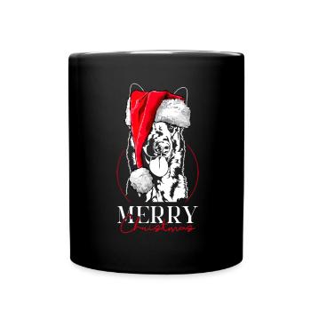 Père Noël Malinois Joyeux Noël Chiens Chien Wilsigns - Mug uni - noir - Devant