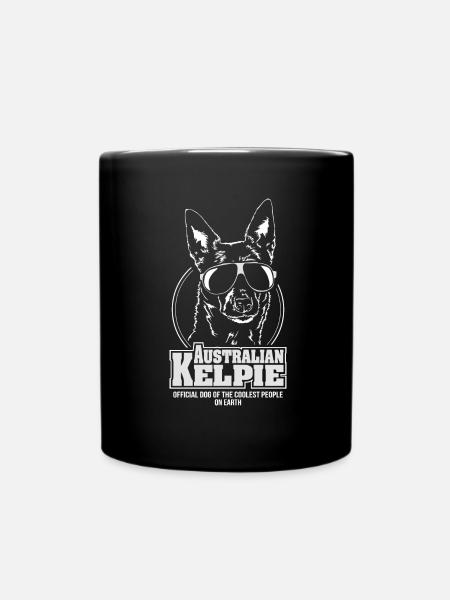 AUSTRALIAN KELPIE coolest people Wilsigns Hütehund - Tasse einfarbig - Schwarz
