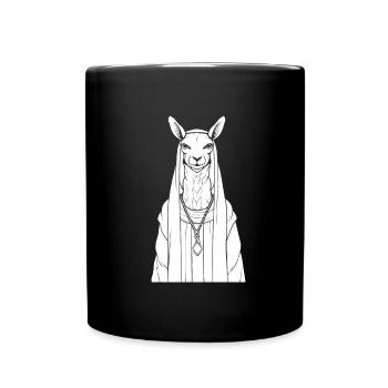 Lama chrétien chrétien - Mug uni - noir - Devant