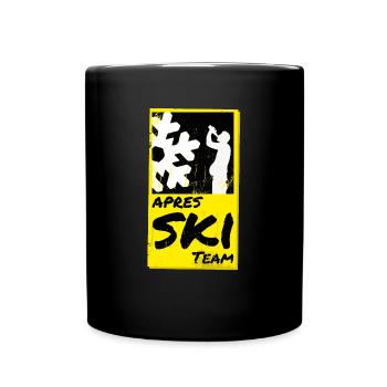 Après Ski Team black yellow - Full Colour Mug - black - Front