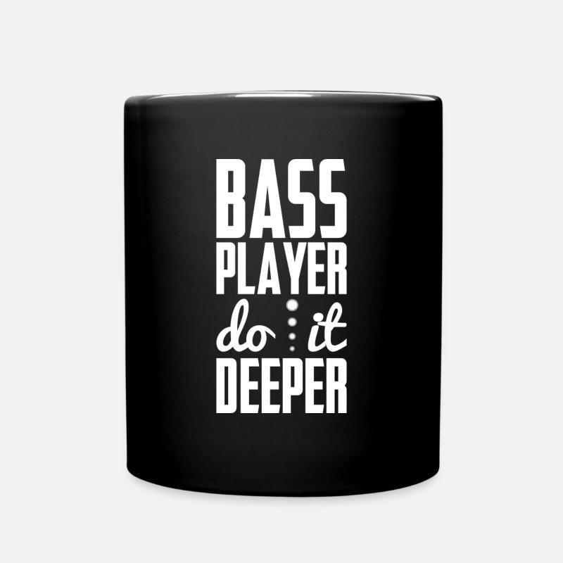 Bassiste fait plus profond - Mug uni - noir