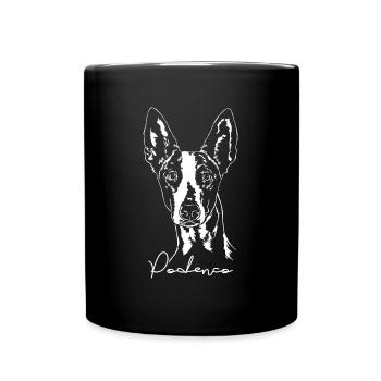 PODENCO Portrait Wilsign's Dog Dogs Greyhound - Full Colour Mug - black - Front