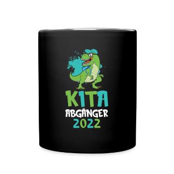 Schulanfang Geschenke Einschulung Erste Klasse - Tasse einfarbig - Schwarz - Vorne