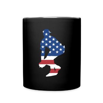 Sport Us Flag Baseball - Mug uni - noir - Devant