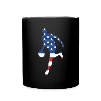 Sport Us Flag Basketball - Full Colour Mug - black - Front
