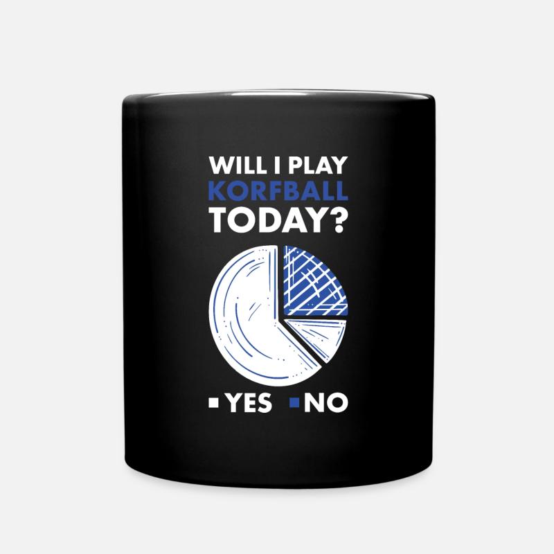 Sport Will I Play Korfball - Full Colour Mug - black