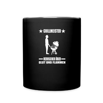 BBQ - Tasse einfarbig - Schwarz - Vorne