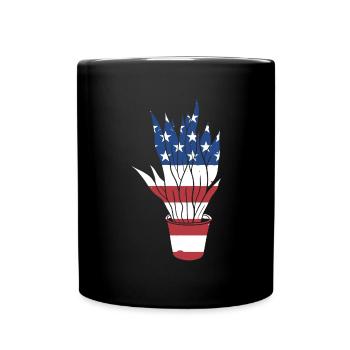 Jardinier Us Drapeau Jardinage - Mug uni - noir - Devant