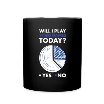 Gamer vais-je jouer à des jeux vidéo aujourd’hui ? - Mug uni - noir - Devant