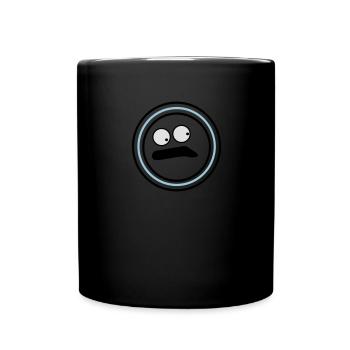 Cute emotional face huh - Full Colour Mug - black - Front