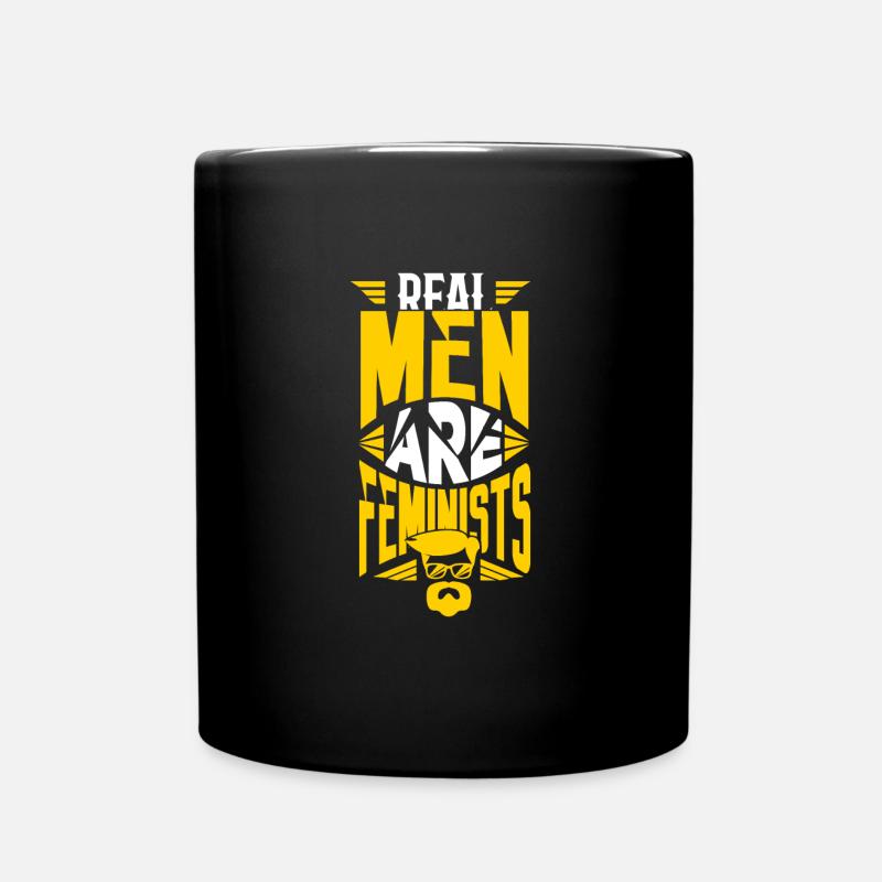 Real Men Are Feminists 01 - Tasse einfarbig - Schwarz