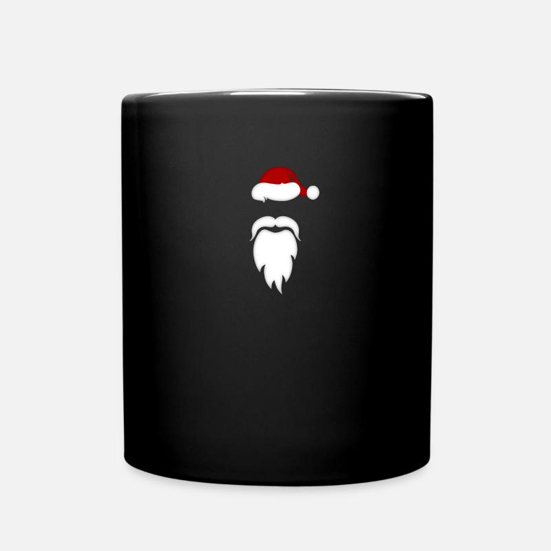 Santa Claus Santa Hat Santa Claus Santa's - Full Colour Mug - black