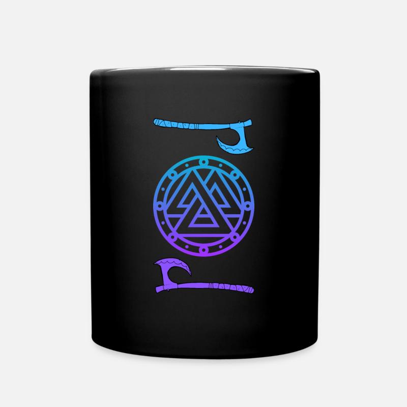 Nordisches Symbol - Tasse einfarbig - Schwarz