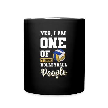 Sport Beach Volleyball BallSport Team - Full Colour Mug - black - Front