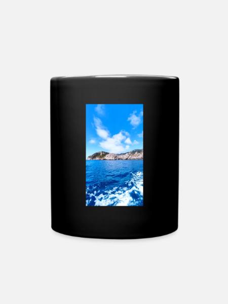 Naturfotografie Meer - Tasse einfarbig - Schwarz