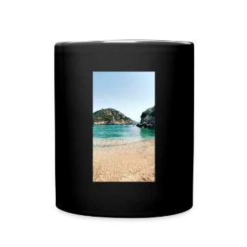 Nature Photography Sea Boat - Full Colour Mug - black - Front