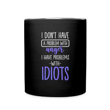 Idiots Drôle Drôle - Mug uni - noir - Devant