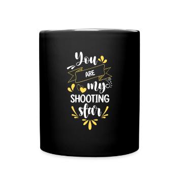 Shooting Star Telescope Space - Full Colour Mug - black - Front