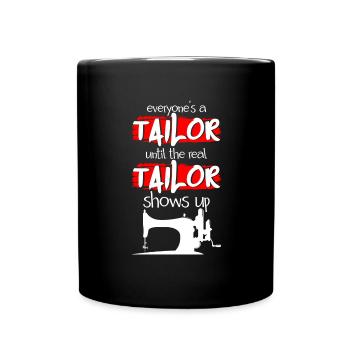 Tailor Lingerie Pantalon Machine à Coudre - Mug uni - noir - Devant
