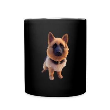 German Shepherd - Full Colour Mug - black - Front