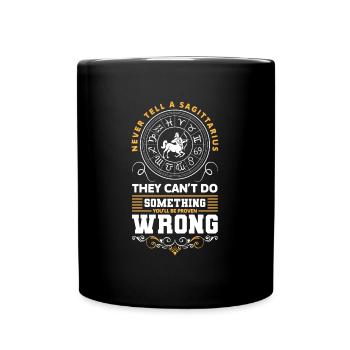 Schütze Astrologie Dezember Energie - Tasse einfarbig - Schwarz - Vorne