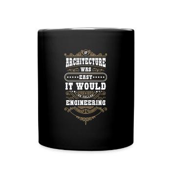 Architect Design - Full Colour Mug - black - Front