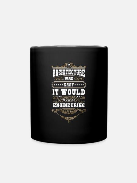 Architekt Design - Tasse einfarbig - Schwarz