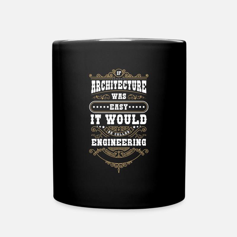 Architekt Design - Tasse einfarbig - Schwarz