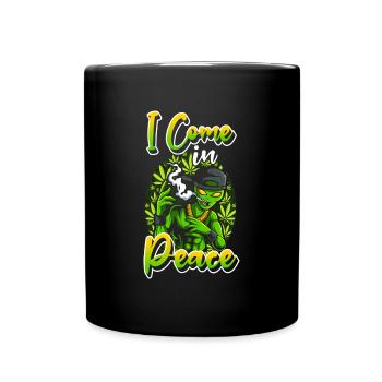 Ufo Weltall Universum - Tasse einfarbig - Schwarz - Vorne