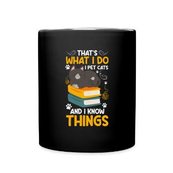 Chats Chat Chat Ami Chat Sauvage - Mug uni - noir - Devant