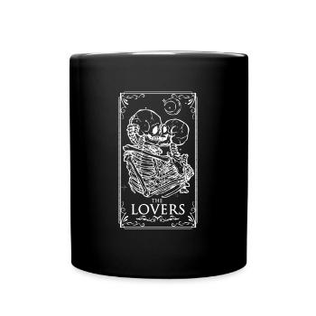 The lovers tarot card - Full Colour Mug - black - Front