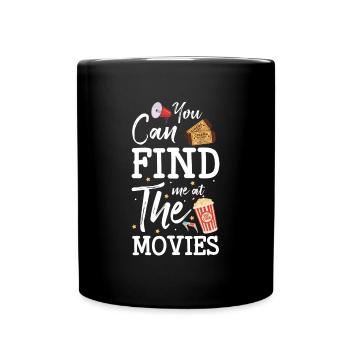 Kino Leinwand Filmfestival Hollywood - Tasse einfarbig - Schwarz - Vorne