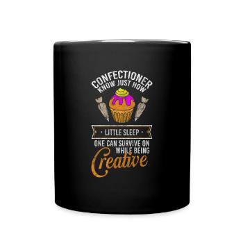 Konditor Backen Törtchen - Tasse einfarbig - Schwarz - Vorne
