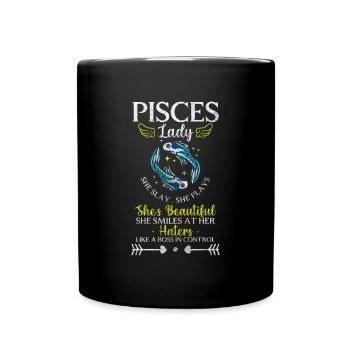 Zodiac Sign Horoscope Birth Planet - Full Colour Mug - black - Front