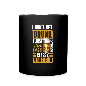 Les alcooliques célèbrent la fin de semaine - Mug uni - noir - Devant