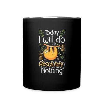 Sommeil relaxant Accrochez-vous tranquillement - Mug uni - noir - Devant