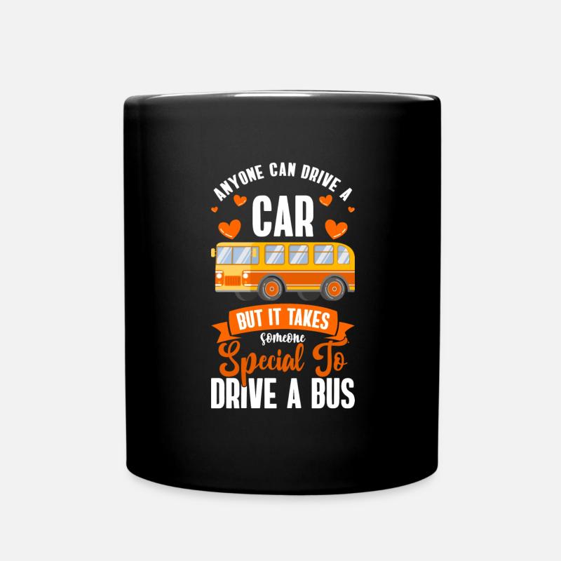 Chauffeur Chauffeur de bus Transports en commun - Mug uni - noir