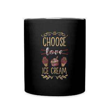 Dessert Naschen Törtchen - Tasse einfarbig - Schwarz - Vorne