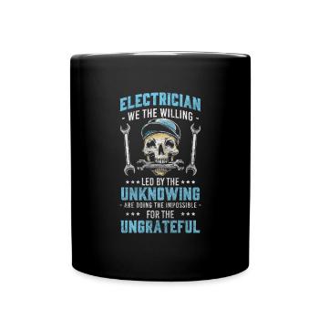 Electronics Technician Electric Flash - Full Colour Mug - black - Front