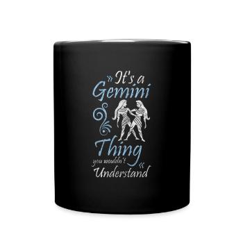 Zodiac sign Astrology Air Ascendant - Full Colour Mug - black - Front
