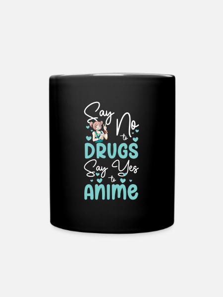 Anime Japanisch Kunst Asiatisch - Tasse einfarbig - Schwarz