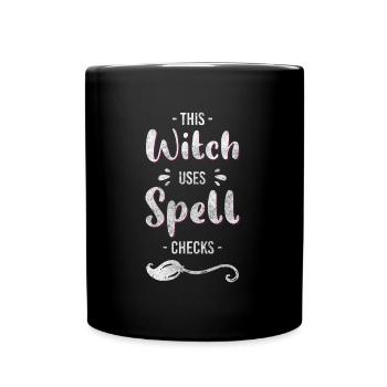 Hexe Halloween - Tasse einfarbig - Schwarz - Vorne