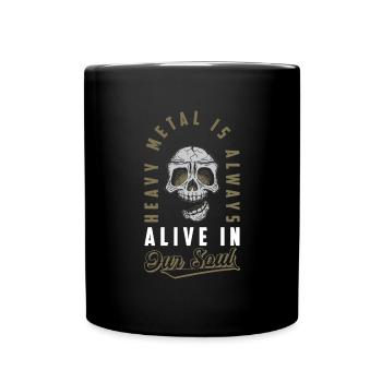 Musik Festival Rockgitarre E-Gitarre - Tasse einfarbig - Schwarz - Vorne