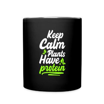 Véganisme Bien-être animal Biologique sain - Mug uni - noir - Devant