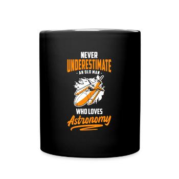 Stars Planet Voyage dans l’espace - Mug uni - noir - Devant