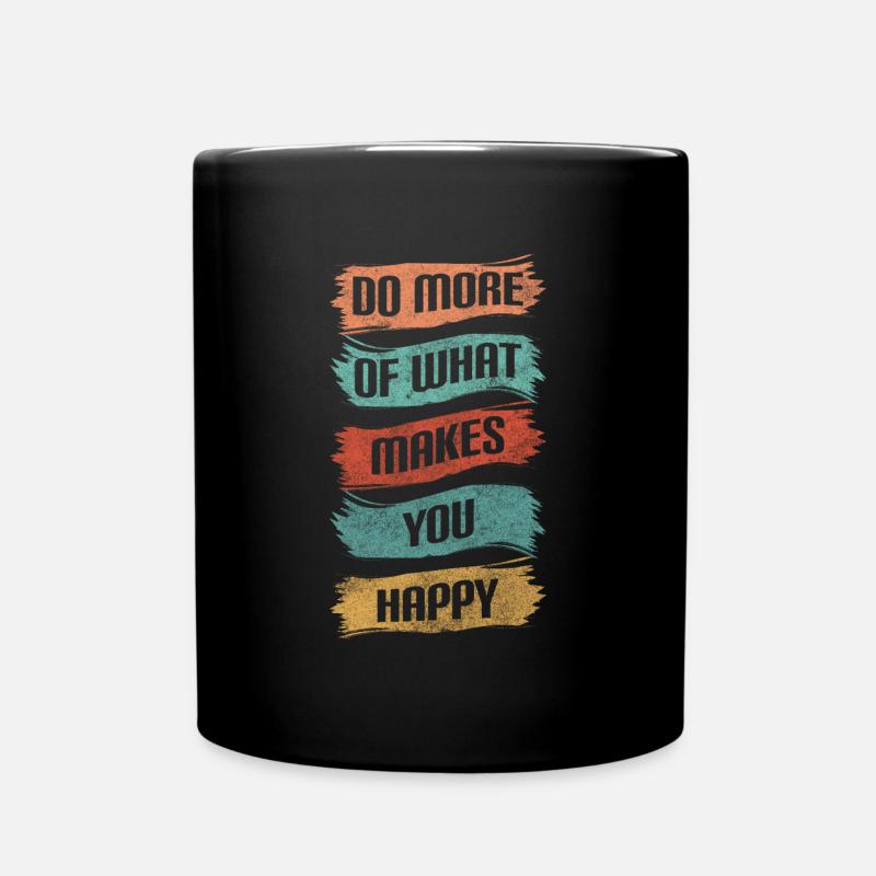 Motivation Geld Glücksbringer - Tasse einfarbig - Schwarz