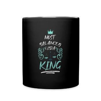 Constellation de la Balance Octobre Superstition - Mug uni - noir - Devant