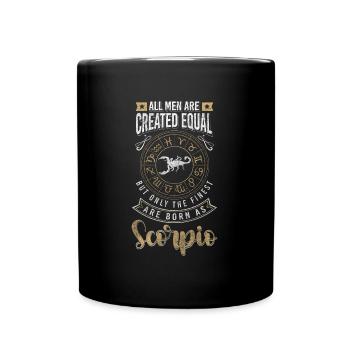 Scorpio Birthday Features - Full Colour Mug - black - Front