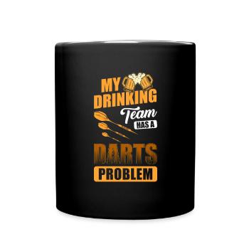 Dart Dartboard Sport Darter - Full Colour Mug - black - Front